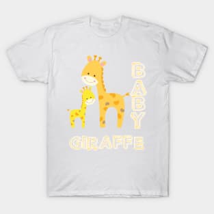 Baby Giraffe and mom T-Shirt